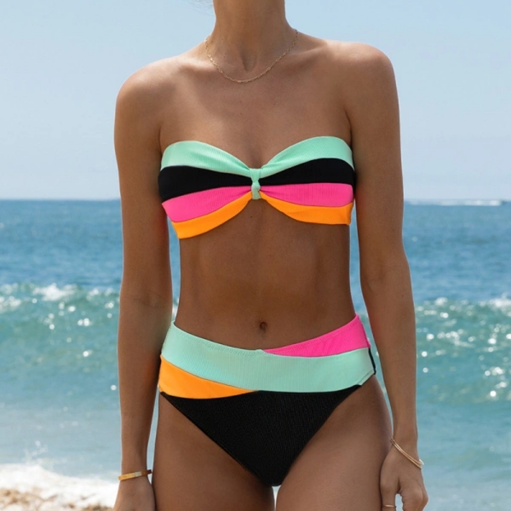 Popvil - Bikini set! Swim top and bottoms! Size Med